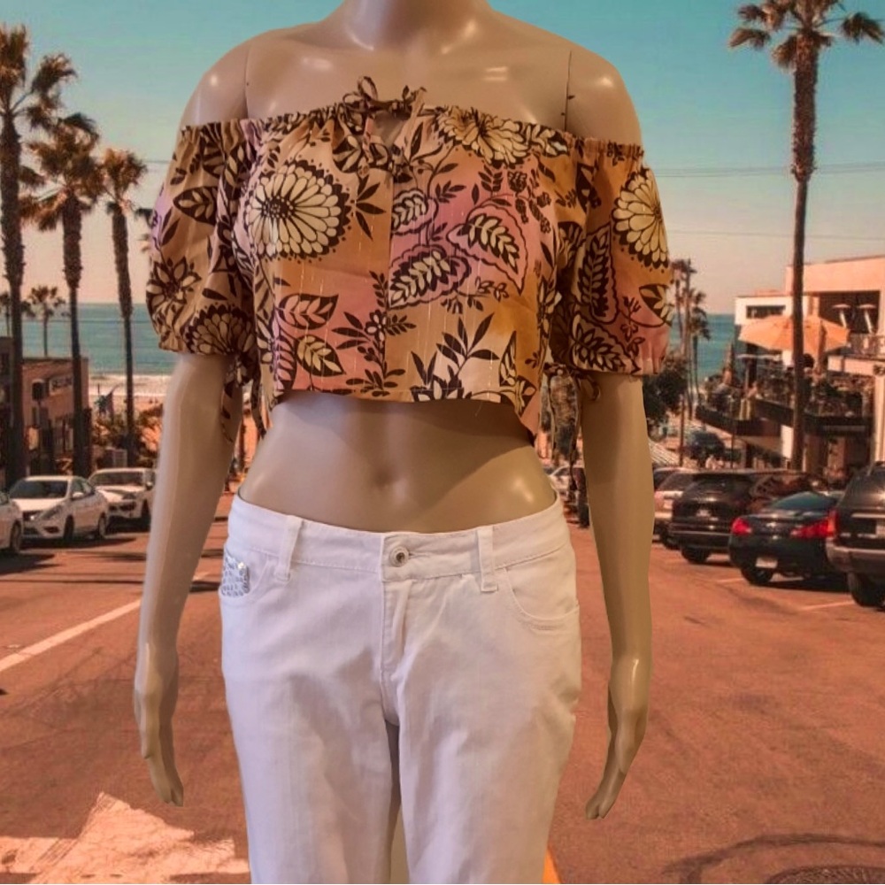 Off Shoulder Crop Top NWT